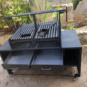 Doble Parrilla sin Chimenea